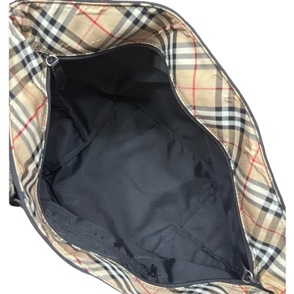 Burberry blue label black tote with nova check nylon | in good use condition - Picture 6 of 10